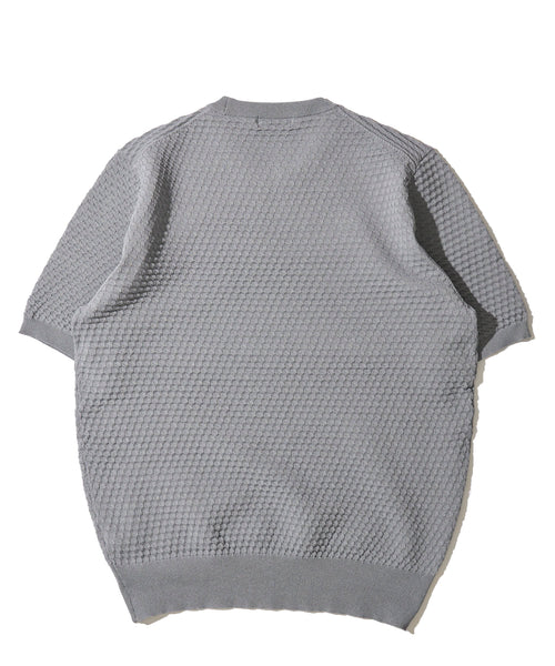 ブリスター半袖ニット