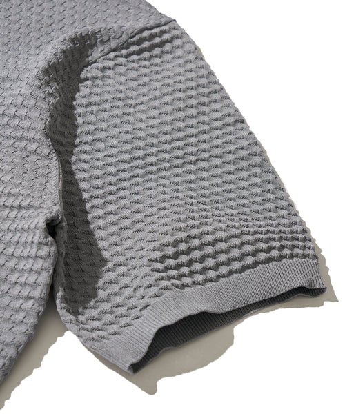 ブリスター半袖ニット