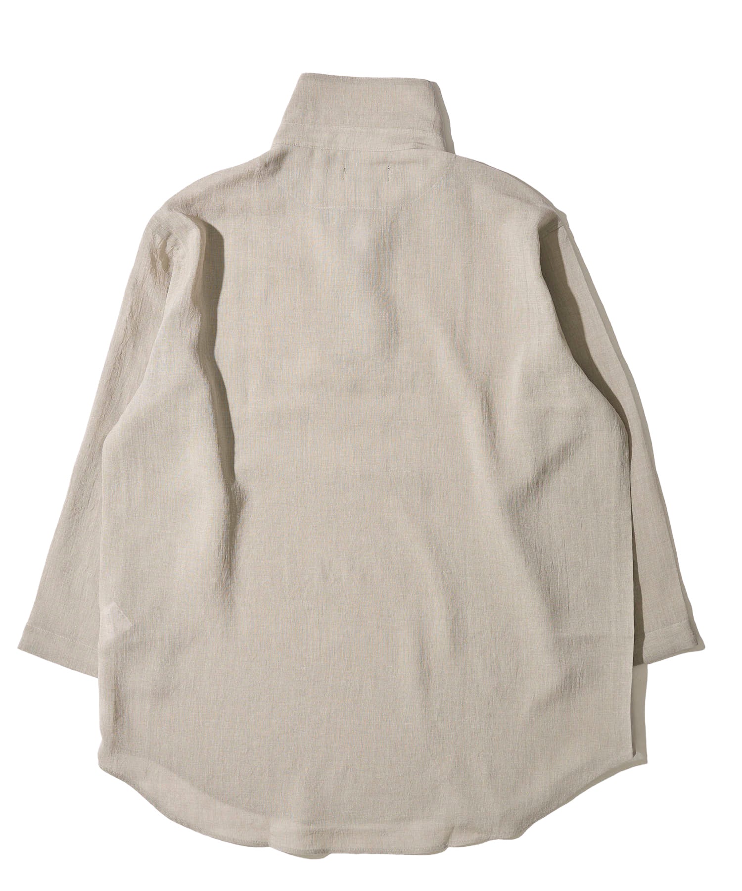 【展開店舗限定】リネンライク ウォッシャブル スキッパーシャツ