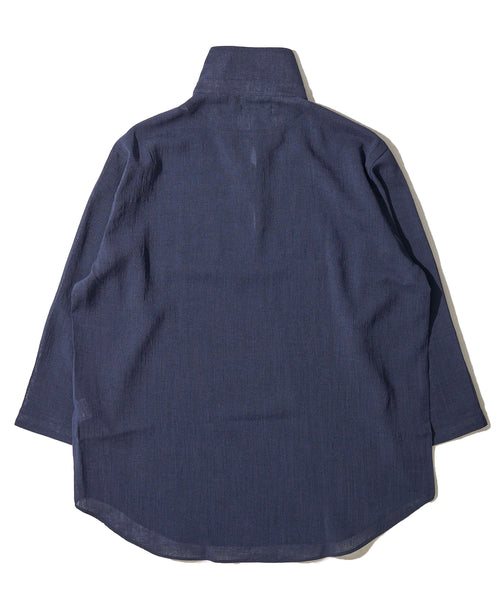【展開店舗限定】リネンライク ウォッシャブル スキッパーシャツ