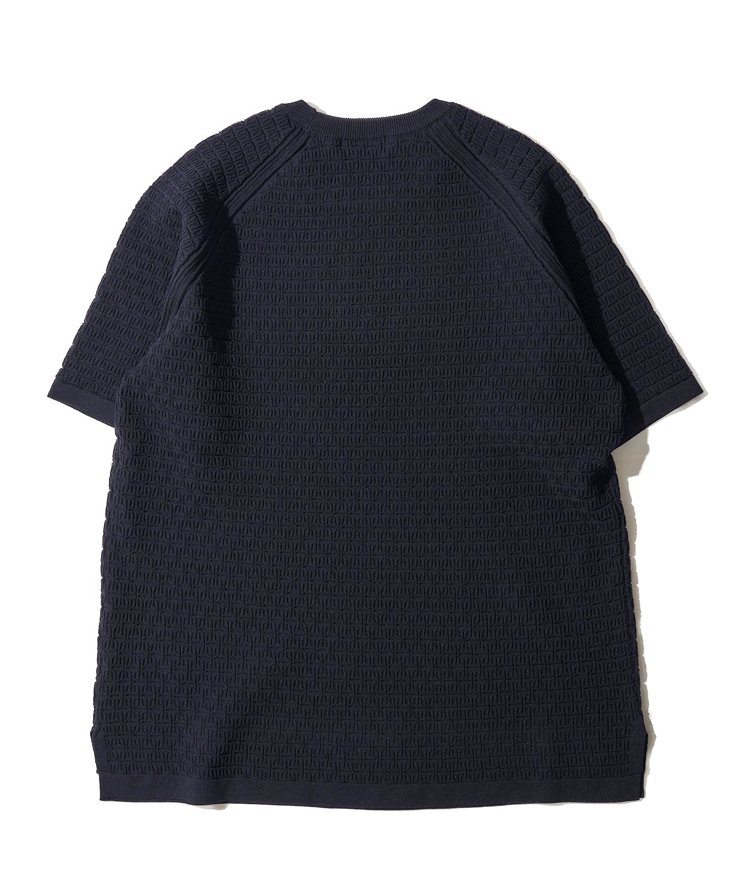 バタフライ柄半袖ニット