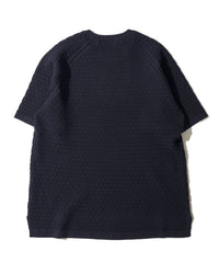 バタフライ柄半袖ニット