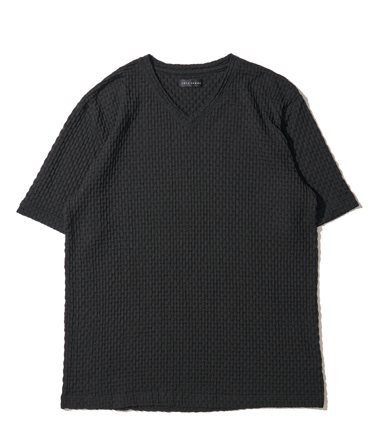 バタフライブリスターVネックTシャツ
