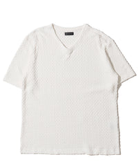 バタフライブリスターVネックTシャツ