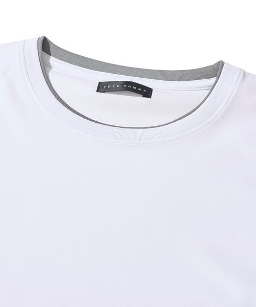 シルケット天竺クルーネックＴシャツ