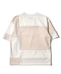 スエードポンチ切り替えＴシャツ