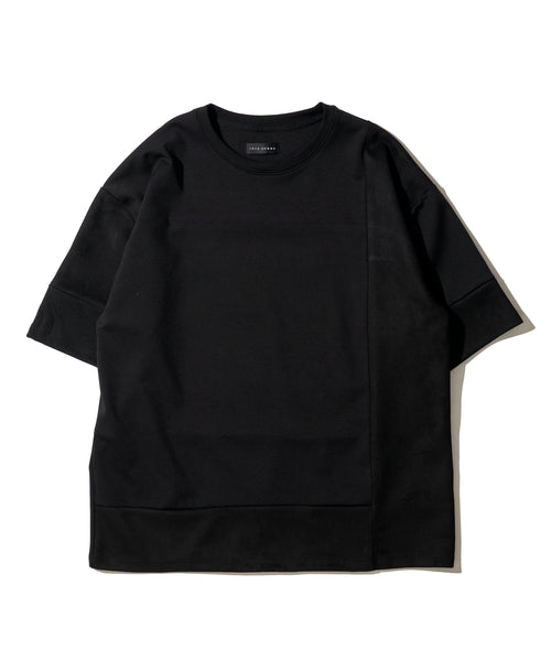 スエードポンチ切り替えＴシャツ