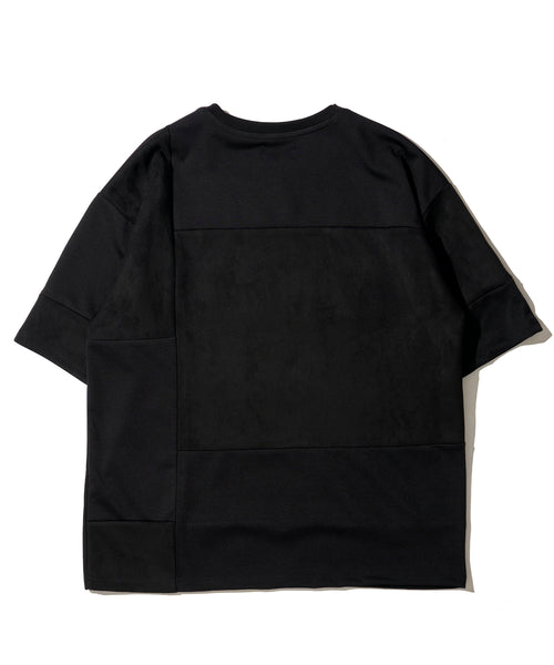 スエードポンチ切り替えＴシャツ