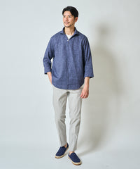 ハードマンリネン / Herdmans Linen 7分袖カプリシャツ / スキッパーシャツ