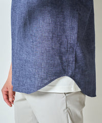ハードマンリネン / Herdmans Linen 7分袖カプリシャツ / スキッパーシャツ