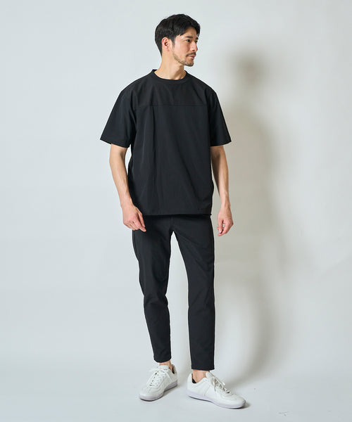 ナイロンストレッチテーパード９分丈パンツ