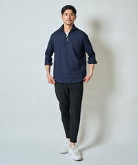 ハードマンリネン / Herdmans Linen 7分袖カプリシャツ / スキッパーシャツ