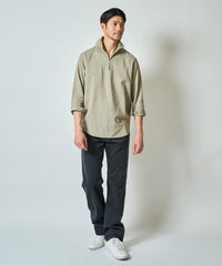 ハードマンリネン / Herdmans Linen 7分袖カプリシャツ / スキッパーシャツ