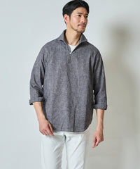 ハードマンリネン / Herdmans Linen 7分袖カプリシャツ / スキッパーシャツ