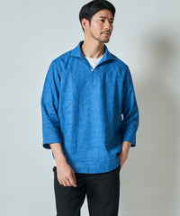 ハードマンリネン / Herdmans Linen 7分袖カプリシャツ / スキッパーシャツ