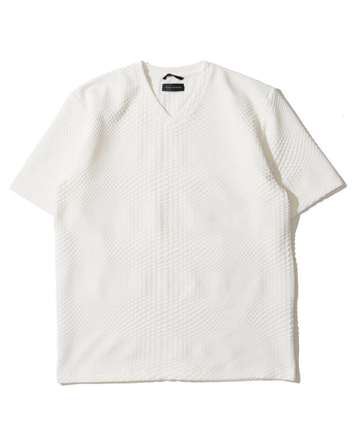 ブリスタージャガードＶネックＴシャツ