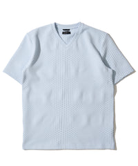 ブリスタージャガードＶネックＴシャツ