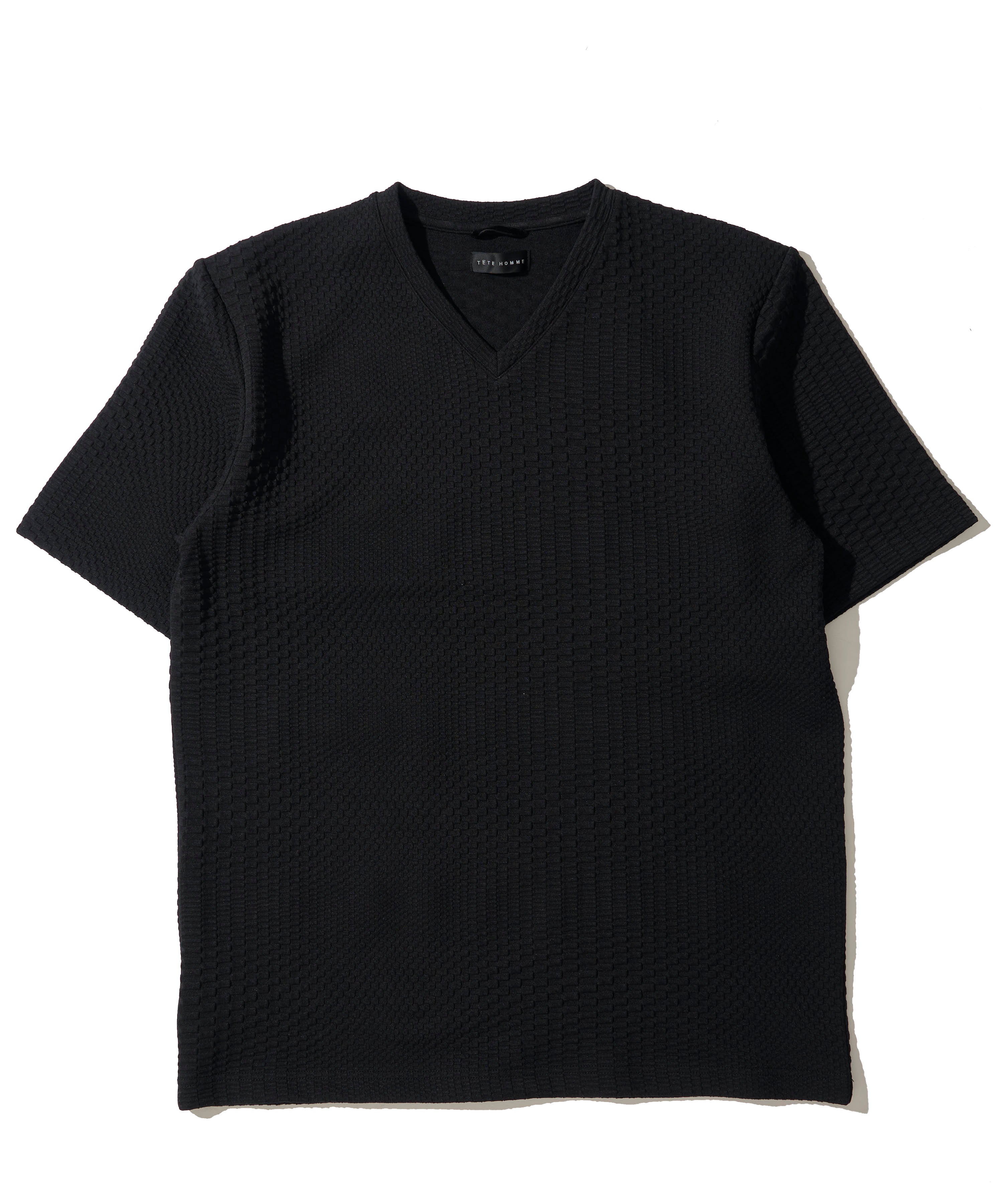 ブリスタージャガードＶネックＴシャツ