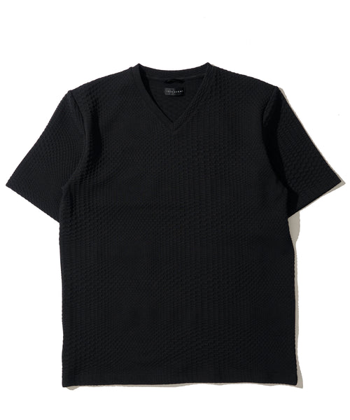 ブリスタージャガードＶネックＴシャツ