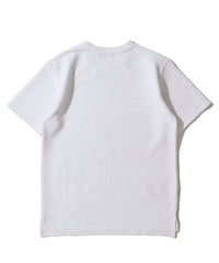 地柄系ボーダークルーネックＴシャツ
