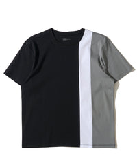 シルケット天竺切替えクルーネックＴシャツ
