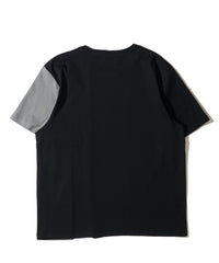 シルケット天竺切替えクルーネックＴシャツ