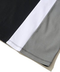 シルケット天竺切替えクルーネックＴシャツ
