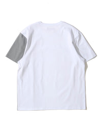 シルケット天竺切替えクルーネックＴシャツ