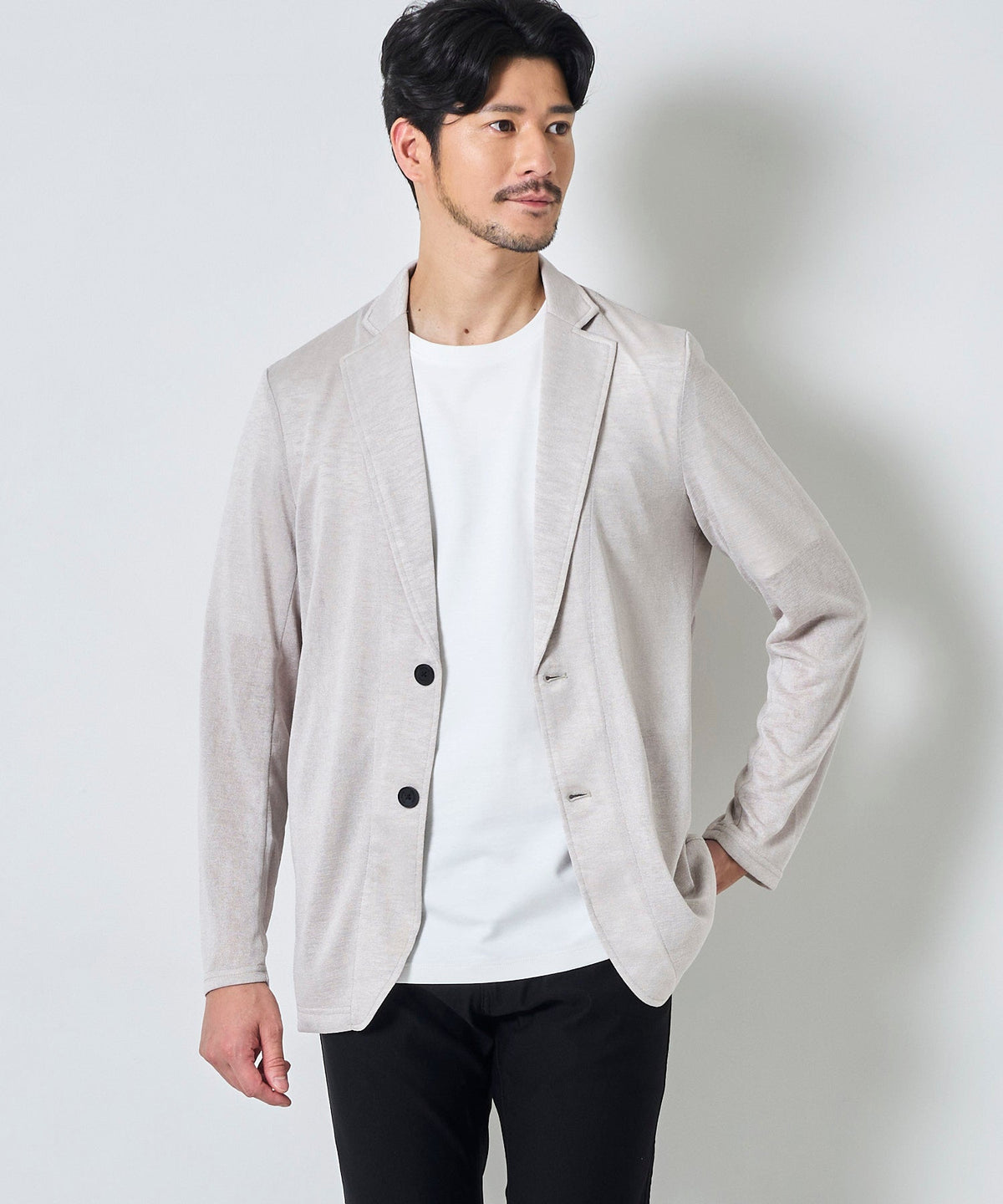 TETE HOMME｜テットオム アーサー天竺カットジャケット メンズ ジャケット