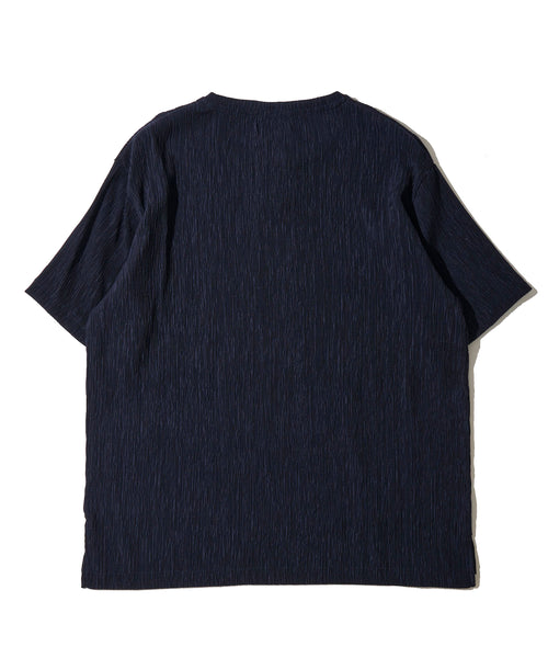 楊柳スキッパーキーネックＴシャツ