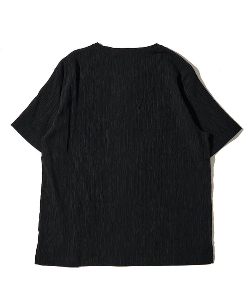 楊柳スキッパーキーネックＴシャツ