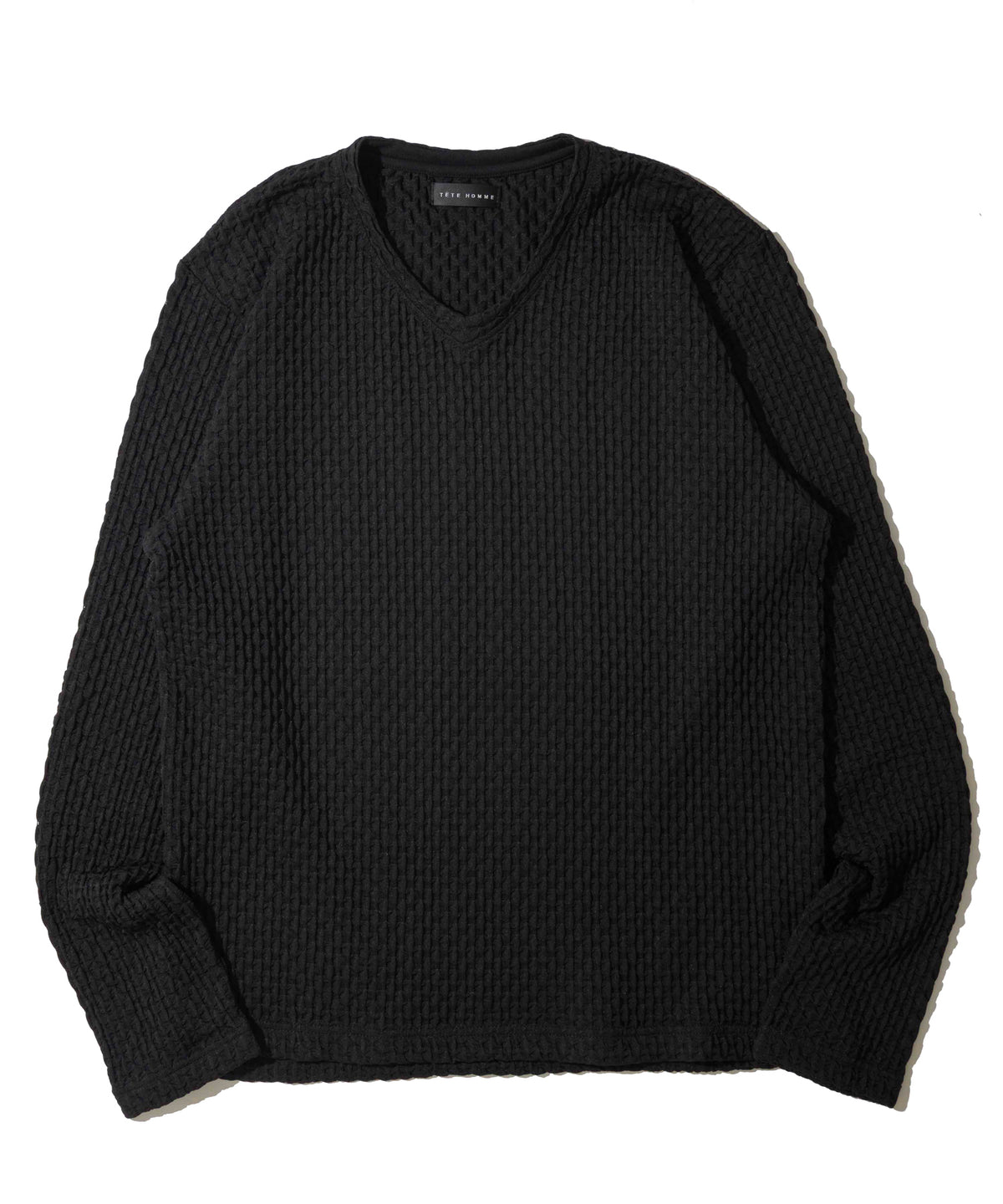 バタフライブリスターVネックロングＴシャツ