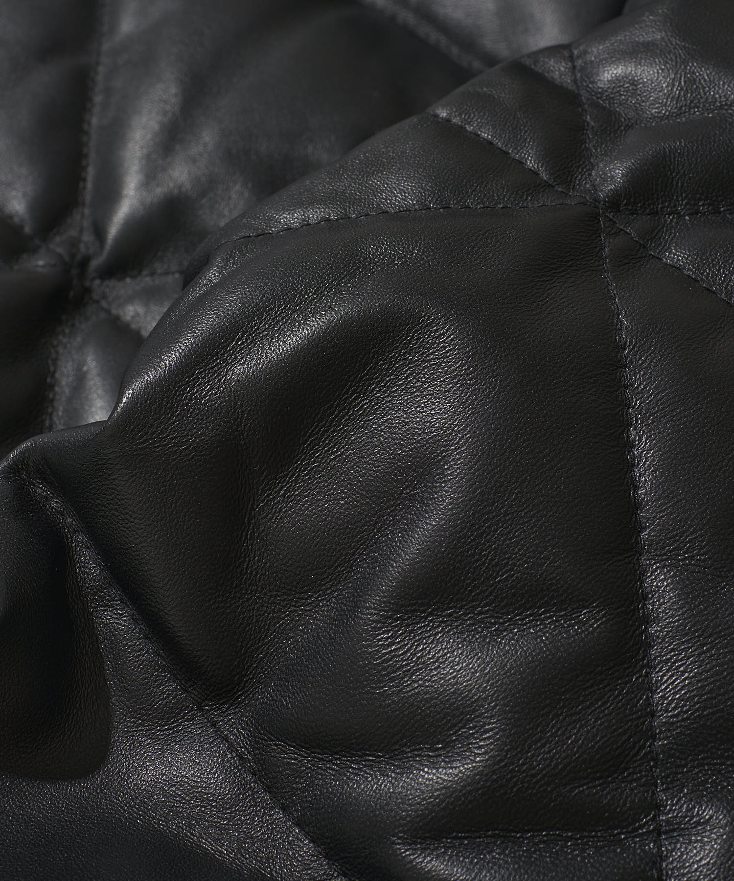 フードレザーダウンブルゾン