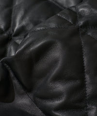 フードレザーダウンブルゾン