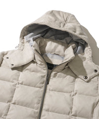 スエードダウンブルゾン