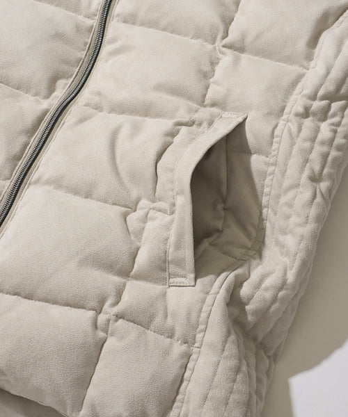 スエードダウンブルゾン