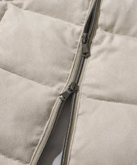 スエードダウンブルゾン