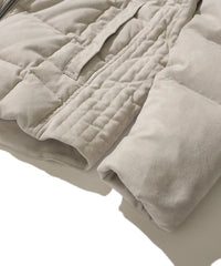 スエードダウンブルゾン