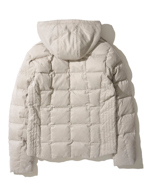 スエードダウンブルゾン