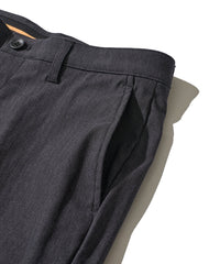 へリンボンストレッチテーパードパンツ