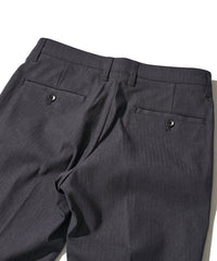 へリンボンストレッチテーパードパンツ