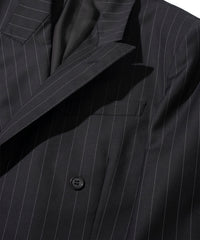 【受注生産:2月お渡し】 【あぶない刑事 × KAZUTAKA KATOH】 ピンドットストライプ3Pダブルスーツ 40周年記念ハンガー付