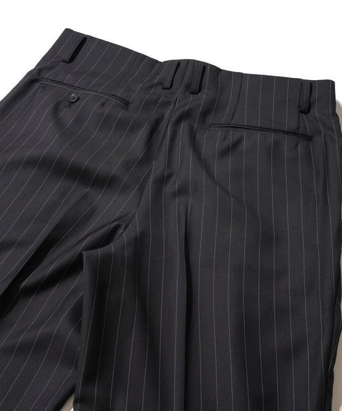 【受注生産:2月お渡し】 【あぶない刑事 × KAZUTAKA KATOH】 ピンドットストライプ3Pダブルスーツ 40周年記念ハンガー付
