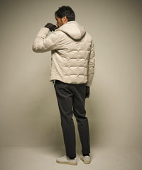 スエードダウンブルゾン