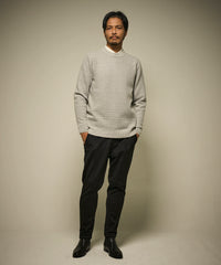 グラフェンクルーネックニット