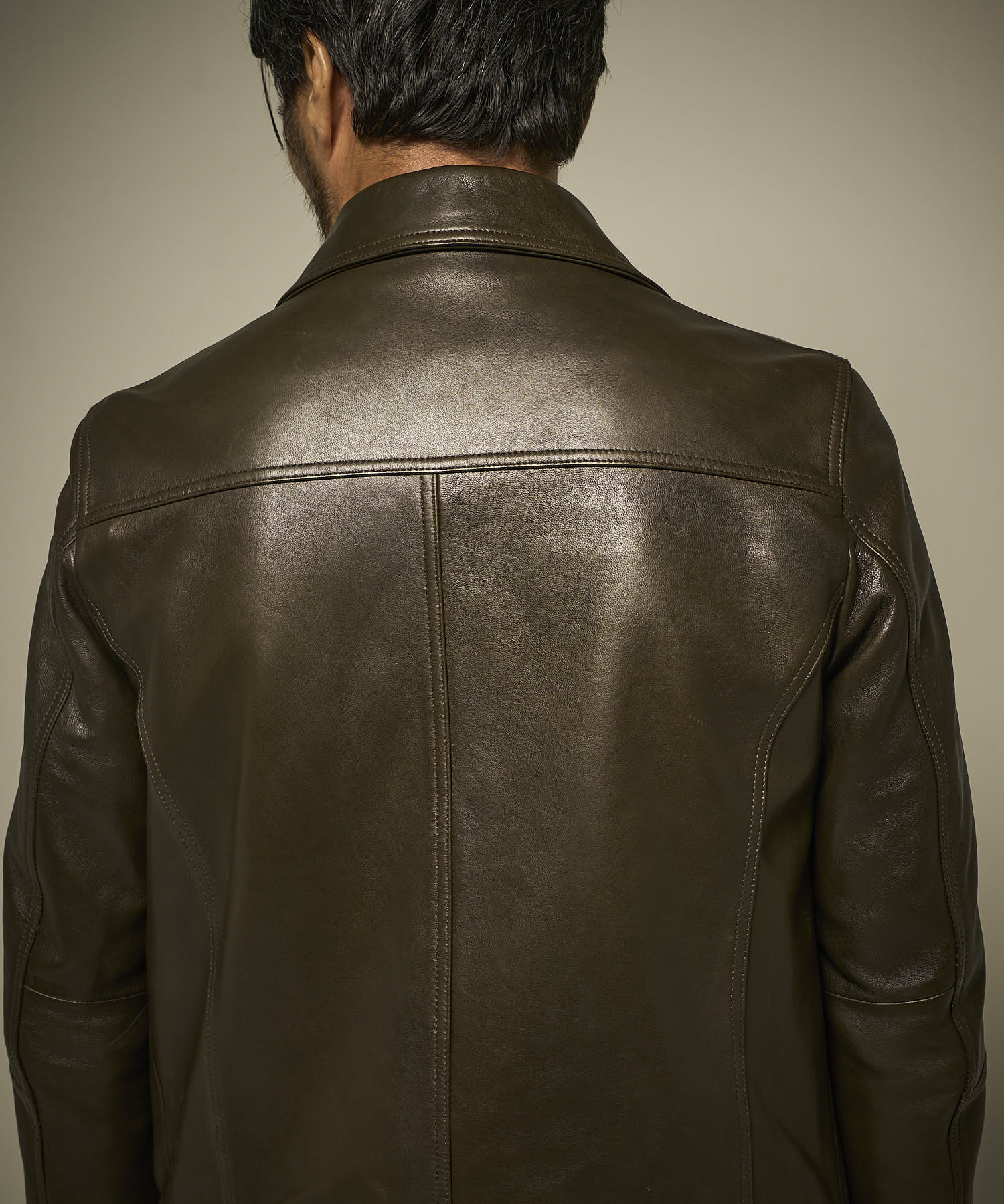 シープレザーステンカラーブルゾン