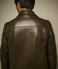 シープレザーステンカラーブルゾン