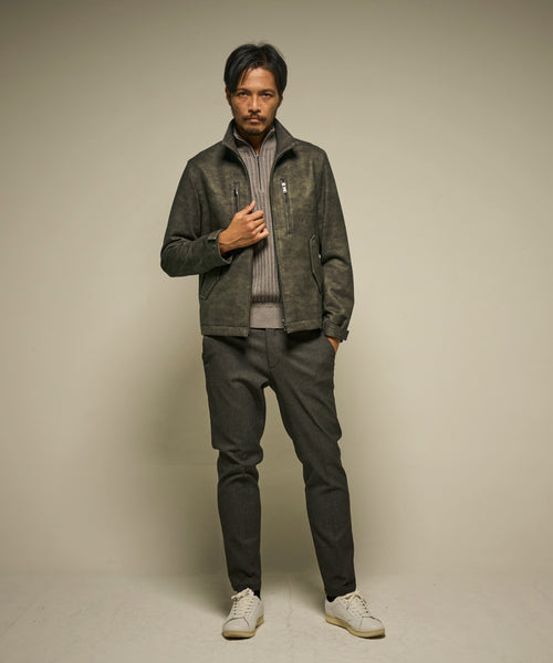 ダウンファブリックスタンドカラーブルゾン