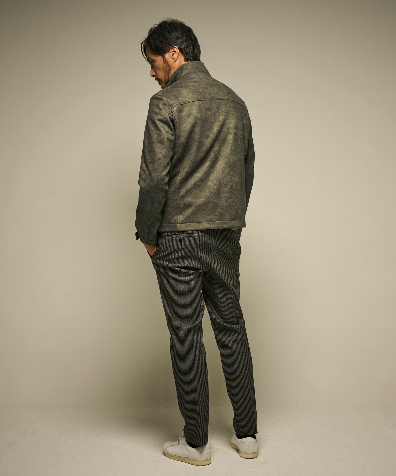 ダウンファブリックスタンドカラーブルゾン