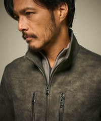 ダウンファブリックスタンドカラーブルゾン